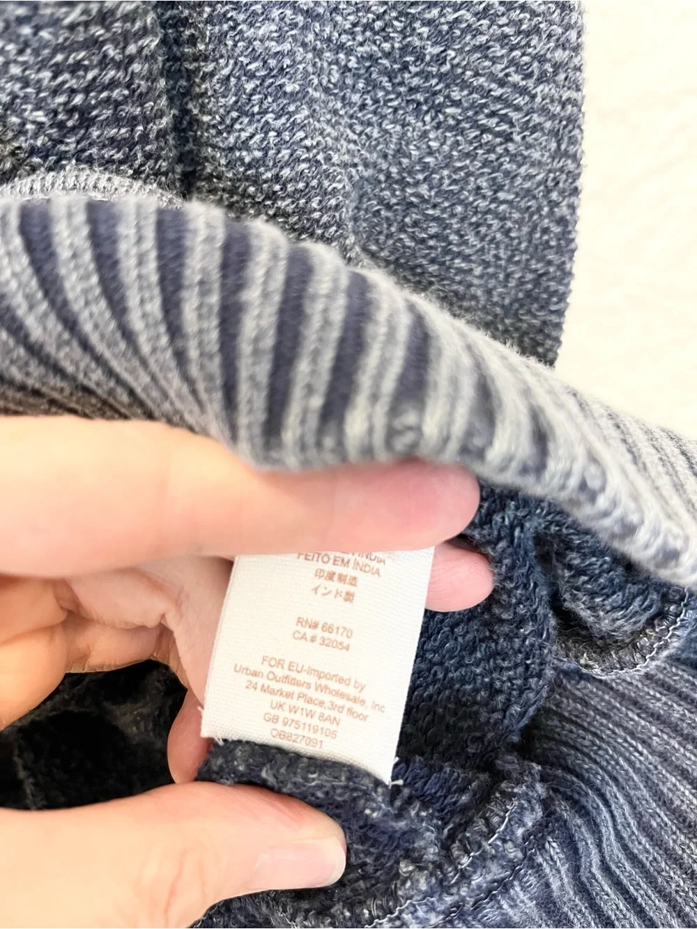 Free People Oversized Pullover These Shoulders Blue M/L